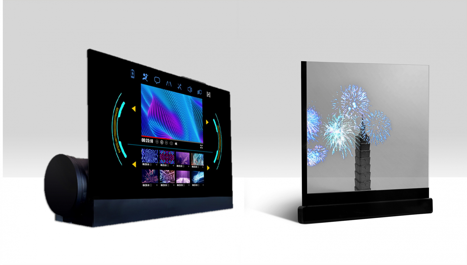 可卷式、折迭性、高透明